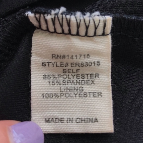 NWT Off the Shoulder Romper (BLACK) - Picture 8 of 8